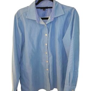 Lands end sz. Large blue blouse
